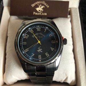 Beverly Hills Polo Club Mens gunmetal sport watch